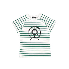 Load image into Gallery viewer, Stripe wheel t-shirt - green
