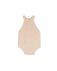 Pastel - pointelle romper - Cream