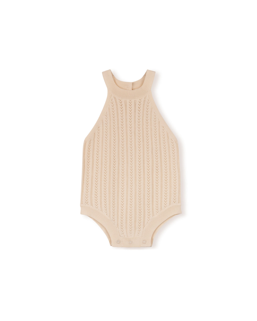 Pastel - pointelle romper - Cream