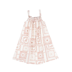 Paisley handkerchief print dress - Pink