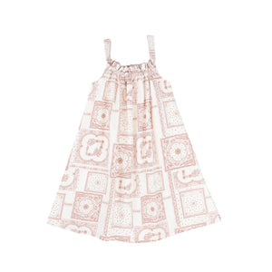 Paisley handkerchief print dress - Pink