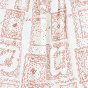 Paisley handkerchief print dress - Pink
