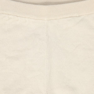 Knit double breasted short sleeve cardigan and shorts set - tan