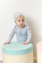 Load image into Gallery viewer, Carriage Sketch Footie/Beanie-Crisp Blue

