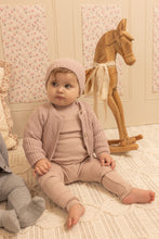 Load image into Gallery viewer, Chenille cardigan overall - Tea rose
