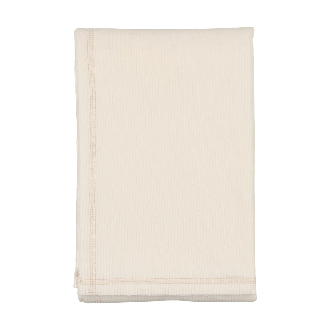 Classic ribbed layette set - chalk white