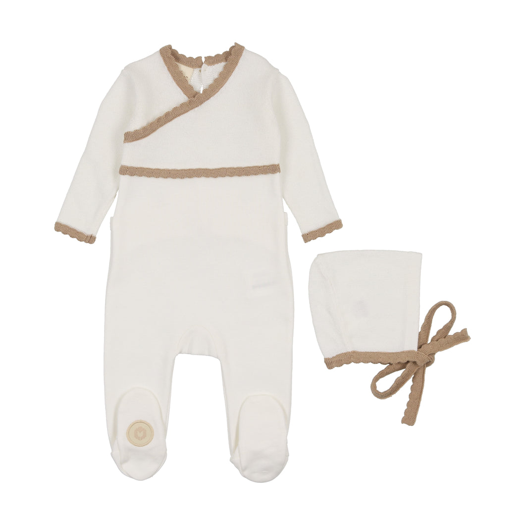 Classic wrap gift set - Ivory and taupe