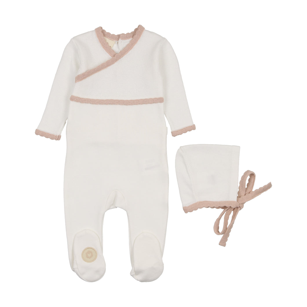 Classic wrap gift set - Ivory and pink