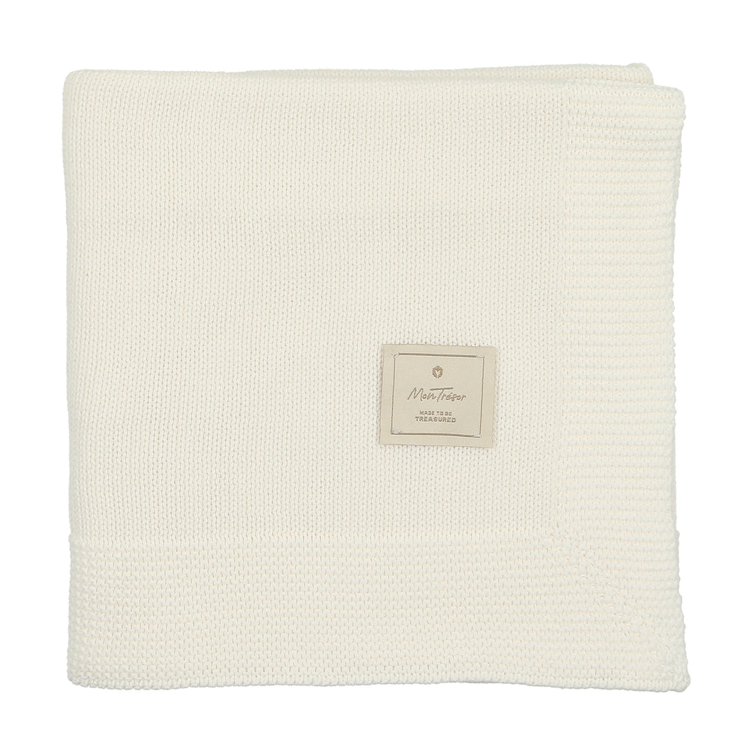 Collared coordinate Blanket - Ivory