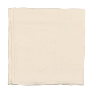 Contrast stitch knit layette set - Snow white