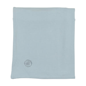 Cotton small print layette set - Blue fog