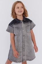 Load image into Gallery viewer, Denim two-tone dress - Grey
