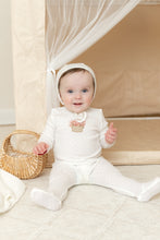 Load image into Gallery viewer, Crochet Basket-Chalk White Girls Layette set
