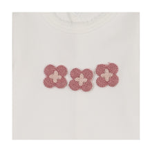 Load image into Gallery viewer, Crochet Patch Layette Set - Ivory and pink
