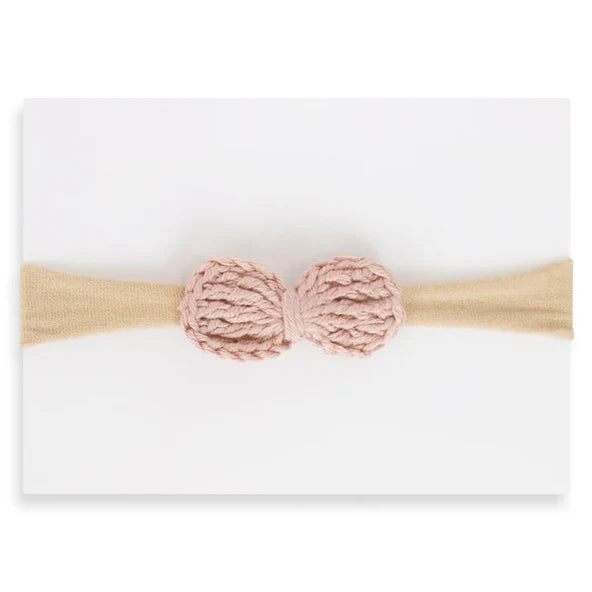 Crochet petite headband - Mauve