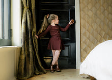 Load image into Gallery viewer, Ruffle rib shirt - burgundy
