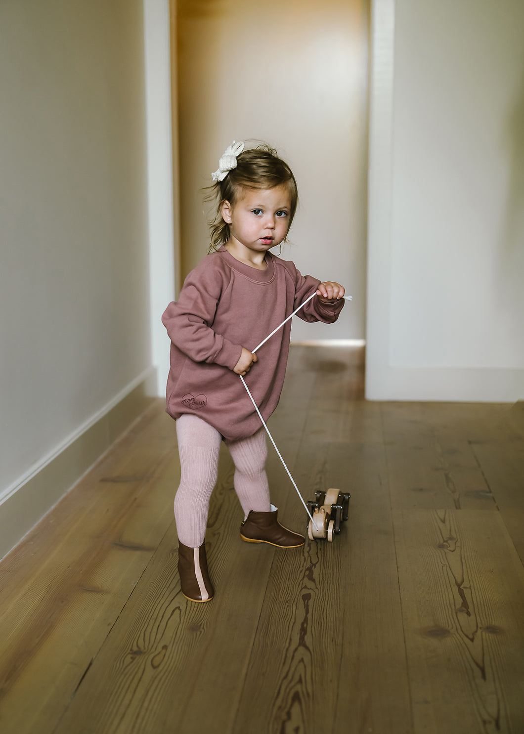 Sweatshirt romper - mulberry