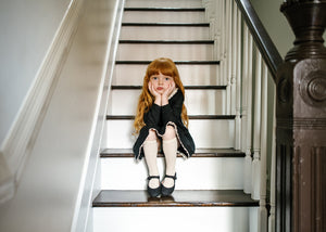 Black collar dress