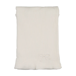 Dainty rope pointelle layette set - Chalk white