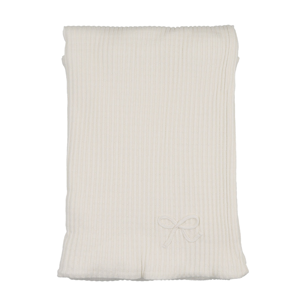 Dainty rope pointelle layette set - Chalk white