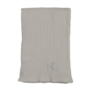 Dainty rope pointelle layette set - London fog