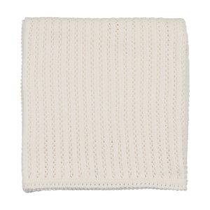 Dainty sweater outfit layette set - Chalk white
