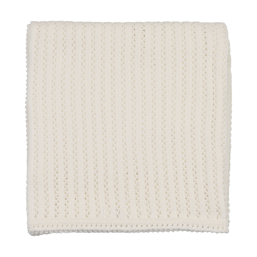Dainty sweater outfit layette set - Chalk white