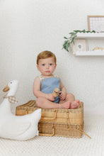 Load image into Gallery viewer, Daisy denim boys romper - Denim
