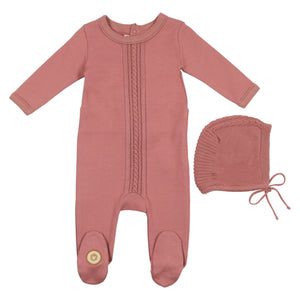 Dimple cord gift set - old rose