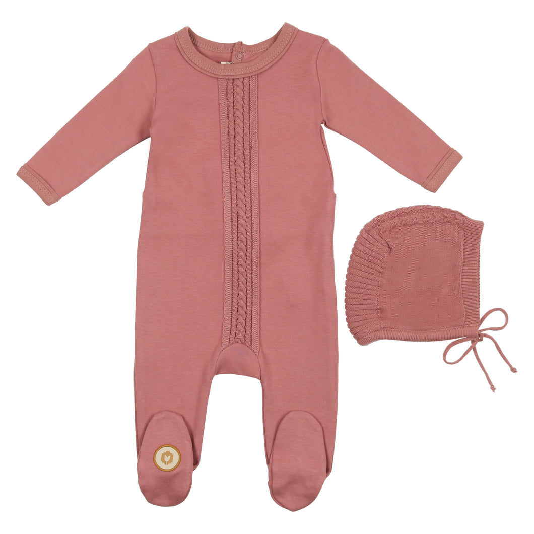 Dimple cord gift set - old rose