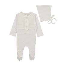 Load image into Gallery viewer, Double Diamond-Chalk White Blanket
