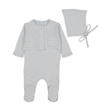 Load image into Gallery viewer, Double Diamond-Sky Blue Layette set
