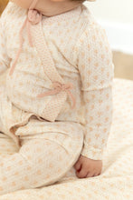 Load image into Gallery viewer, Double print footie and bonnet - girls print
