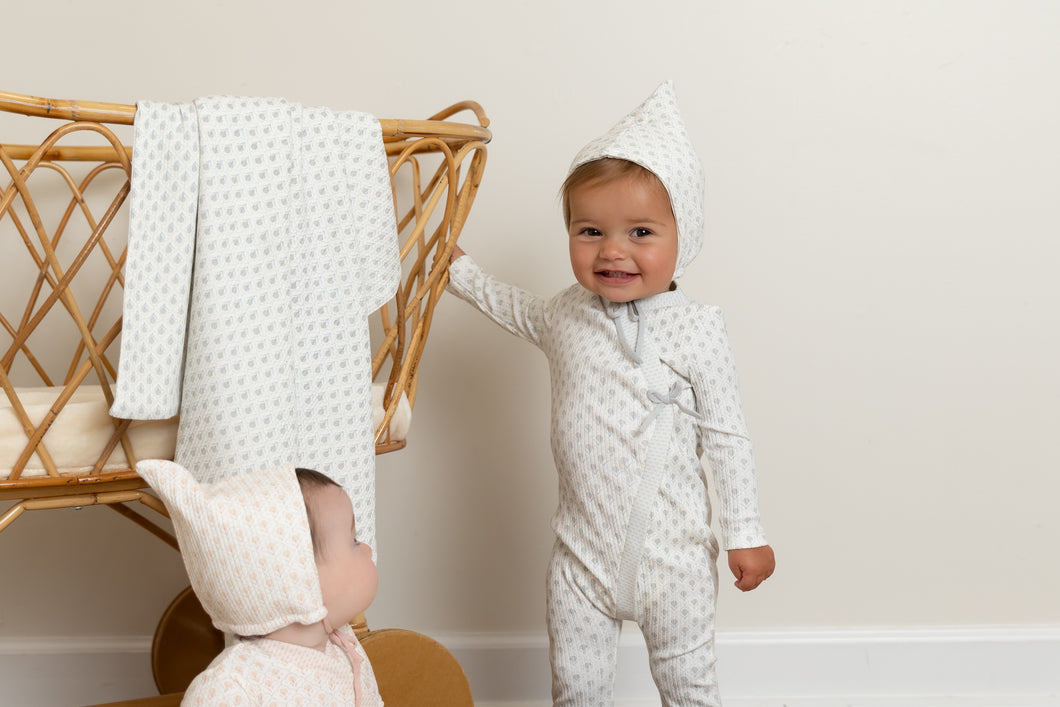 Double print layette set - boys print