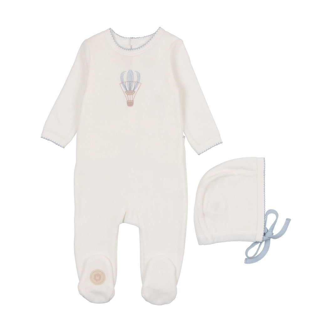 Embroidered balloon gift set - Ivory