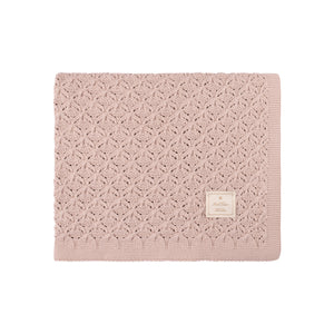 Extra luxe knit blanket - light rose