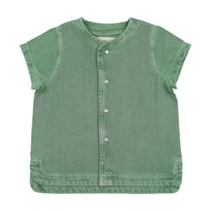 Denim pocket shirt - Green wash