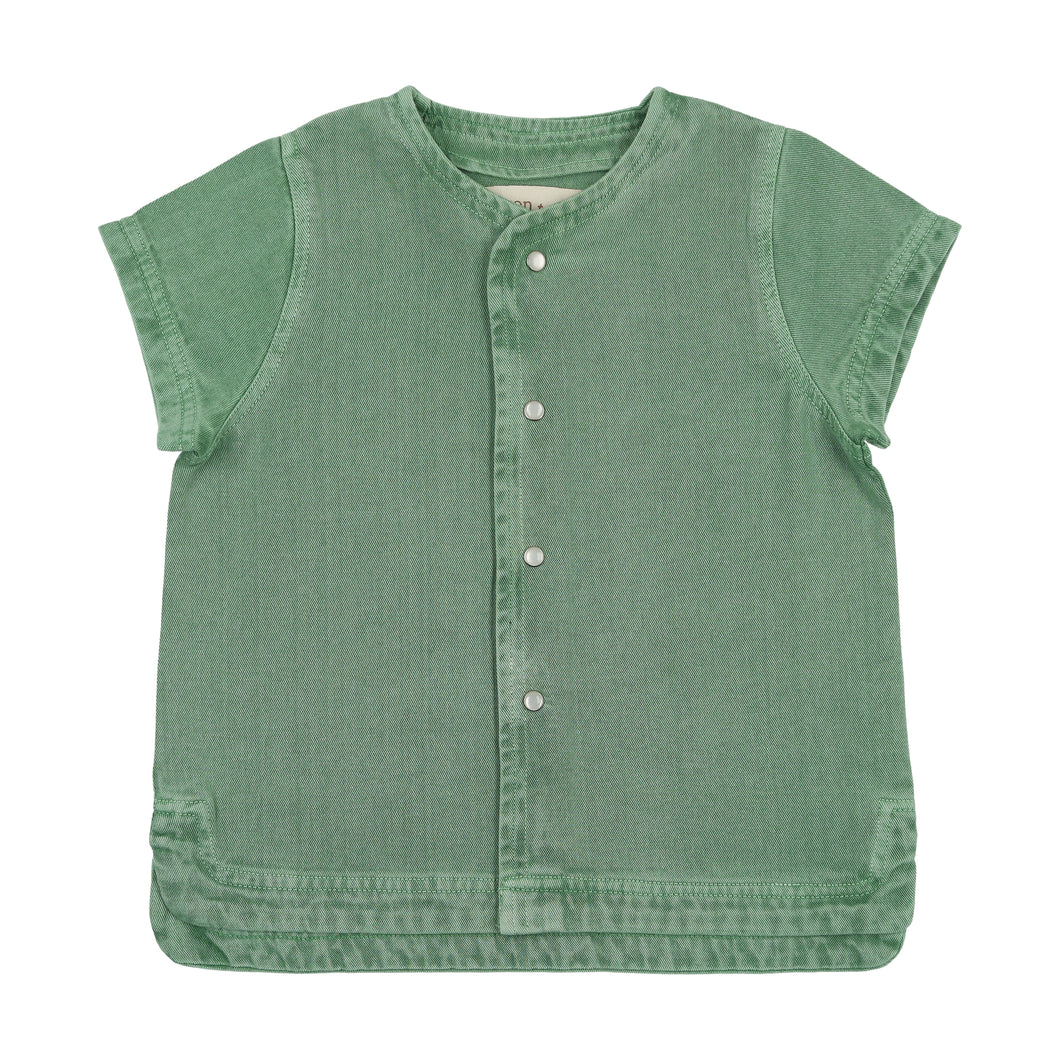 Denim pocket shirt - Green wash