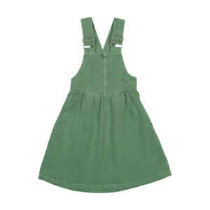 Denim pinafore dress - Green wash