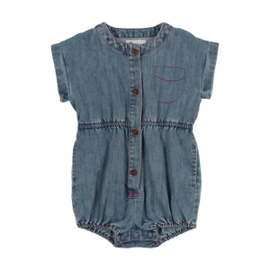 Gwen romper girls - denim
