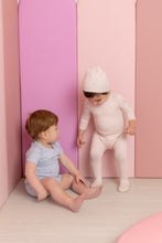 Load image into Gallery viewer, Bow Print Footie/Beanie-Dusty Pink
