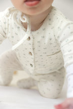 Load image into Gallery viewer, Floral Cardigan -Chalk White Boys Layette set
