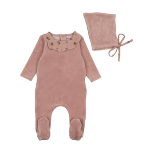 Floret layette set - Rose tan