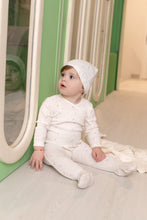 Load image into Gallery viewer, Geese Wide Ribbed Footie/Beanie-Chalk White Girls
