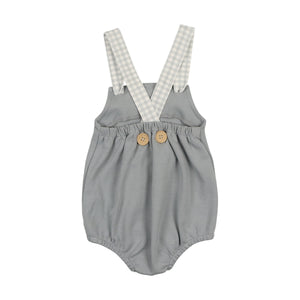 Gingham glory romper - quarry