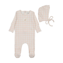 Load image into Gallery viewer, Goose Plaid-Chalk White Girls Layette set
