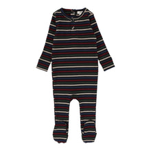 Load image into Gallery viewer, Henley footie and beanie - multistripe
