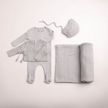 Load image into Gallery viewer, Herringbone cardigan layette set - Fortress
