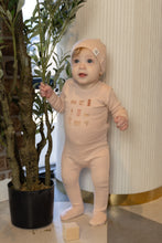 Load image into Gallery viewer, Home sweet footie and beanie - dusty pink
