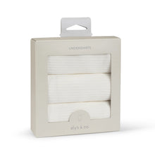 Load image into Gallery viewer, 3 pack ribbed spaghetti strap undershirts - Ivory
